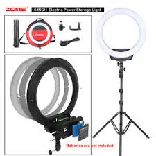 Zomei Led Ring Light With Stand Rechargeable Electric Power Storage Photography Ebay