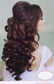 Bridal Hairstyles Curly Half Up Jpg 500 776 Pixels Hair Styles Long Hair Styles Hair