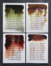 noodlers inks review magic browns and greens fountain