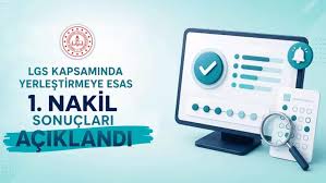 LGS KAPSAMINDAKİ MERKEZÎ SINAVIN YERLEŞTİRMEYE ESAS 1. NAKİL SONUÇLARI AÇIKLANDI — Edirne İl MEM