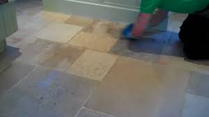 How to clean limestone floors. Cleaning And Sealing A Limestone Floor Youtube