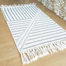 Black And White Boho Rug Small Boho Rug Small Area Rug Black And Cream Rug Tassels Rug Etsy Small Area Rugs Small Boho Rugs Boho Rug