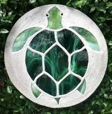 Sea Turtle Stepping Stone Mosaic Stained Mosaic Art Stone Mosaic