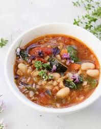 Easy Italian Vegetable Soup With Farro Video Ciaoflorentina Recipe Italian Vegetable Soup Italian Vegetables Italian Soup