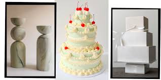 A laconic neutral square wedding cake topped with fresh fruits and berries for a modern wedding. Wedding Cake Ideas 16 Designs To Inspire
