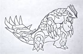 A black pattern mark is also visible on the body of groudon.make the shape of groudon's head. Coloriage Pokemon Primal Groudon Pokemon Coloring Pages Pokemon Coloring Coloring Pages