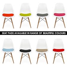 What are some of the most reviewed products in plastic patio chairs? Seat Pad Cushions For Dsw Style Or Dsr Style Side Chairs Cult Uk