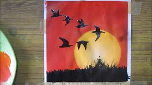 Watercolor Sunset Painting With Gouache Full Video Demonstration Youtube Watercolor Paintings Watercolor Paintings Easy Easy Watercolor