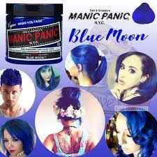 Www.manicpanic.com how to dye your hair with manic. Blue Moon Manic Panic Semi Permanent Blue Hair Dye Ilovetodye Shopee Philippines