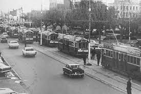 A Convoy Of Trams In Bendigo In 1970 Australia History Old Photos Bendigo