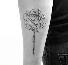 Black And White Tattoo Social Geometric Rose Tattoo Rose Tattoos For Men Tattoos For Guys