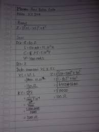 Pixii membuat alat tersebut dengan putaran magnit. Rangkaian Seri Rlc Dengan R 60 Ohm L 120 Mh Dan C 5uf Dihubungkan Dengan Sumber Tegangan Brainly Co Id