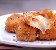 Chicken patties are basically ground up chicken pressed into a patty. Fried Mozzarella Cheese Stick Bites