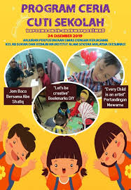 Meningkatkan akses kepada pendidikan tinggi pasca ijazah pertama kepada para pendidik dan pegawai pendidikan dengan kos yang berpatutan. Poster Program Ceria Cuti Sekolah Bersama Anak Anak Warga Eimas Enviro Knowledge Center