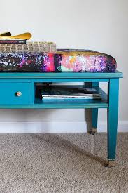 It's really roomy and is the perfect height for your feet to reach. Diy Ottoman Coffee Table