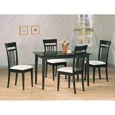 5 Piece Dining Table With Padded Chairs Set Durable Wood Construction Back Support Transitional St Dining Table Chairs Dining Room Sets Dining Table Setting