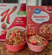 Special K vs Strawberry Awake! How does Walmart's “Strawberry Awake” stack  up to the classic freeze dried strawberry & flake cereal known to Special K?  Fun random fact you didn't need to