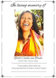 Our classmate, Yvette van Breda has passed on. May she rest in peace 😭