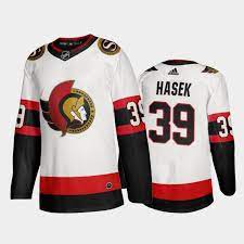 Dominik hašek is a czech former ice hockey goaltender. Dominik Hasek Away Ottawa Senators Jersey 2020 21 2d Head White