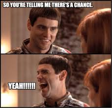 # jim carrey # chance # dumb and dumber # hopeful # so youre telling me theres a chance. Amc Theatres On Twitter Moviesthatnevergetold Dumb Dumber Http T Co Pst1bdyrmr