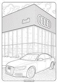 Printable Audi Cars Coloring Book Page 04 Coloring Books Bird Coloring Pages Coloring Pages