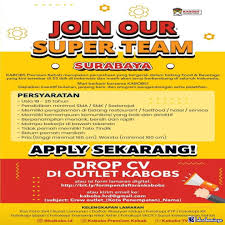 Loker soper toko probolinggo hari ini : Lowongan Kerja Kabobs Premium Kebab Surabaya Maret 2021