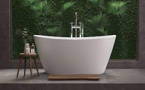 This one from lifewit uses pvc. áˆ Aquatica Luna Freestanding Solid Surface Bathtub Fine Matte Buy Online Best Prices