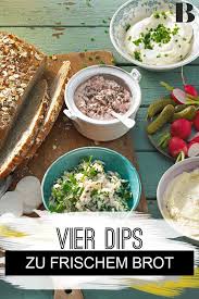 Brotzeit Mit 4 Dips Rezept Brotzeit Lebensmittel Essen Abendbrot
