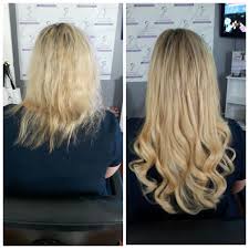 Before And After 3 Bundles Of 20 Inch Of Premium Nano Extensions Expertly Installed And Blended By Hair Fla Hair Extensions Online Hair Buy Hair Extensions