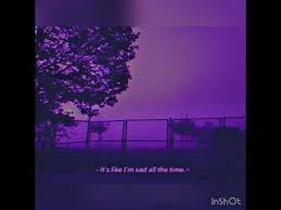 Sadpeople is an aesthetic on tumblr best known for its black & white edits of shows and anime between the 80s and. Aesthetic Sad Purple Youtube