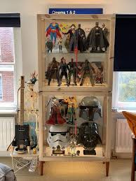 Markerad Display Cabinet Stacked And Elevated Ikea Hackers Ikea Glass Door Cabinet Display Cabinet Glass Cabinet Doors