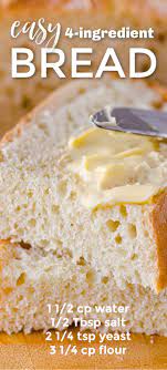 4 Ingredient No Knead Bread Easy Bread Recipe Artisan Bread Recipes Bread Maker Recipes Easy Bread Recipes