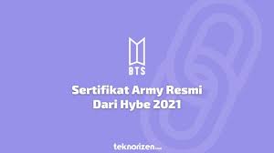 Editor mentahan mentahan tangan api bagi yang mau di facebook. Sertifikat Resmi Army Dari Hybe Bts 2021 Cek Disini Teknorizen