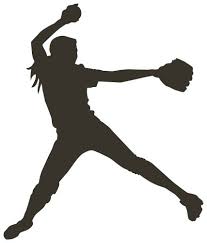 Baseball Pitcher Clipart Black And White Pin By Angela Denison On Clip Art Softball Pitcher Softball Clipart Girls Softball