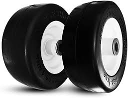 This video shows you how to take tire off and put back on. Amazon Com 2 New Solid 8x3 00 4 Flat Free Smooth T161 Tires W Steel Rim For Lawn Mowers Gardon Wheels Bore F3 4 83004 Automotive