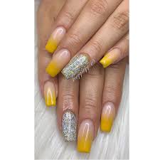 9 fruit accents pineapple yellow nails. Updated 55 Sunny Yellow Acrylic Nail Designs August 2020