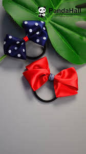 Pandahall Tutorial On Hair Accessories Video Lacos De Cabelo Lacos De Cabelo Infantil Lacos De Cabelo Para Caes