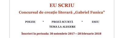 Day 3,157, 05:35 • published in republic of moldova • by mdreams. Eu Scriu Concurs De CreaÈie LiterarÄ Gabriel Funica Biblioteca Judeteana Vrancea