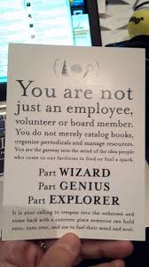 You Are Not Just An Employee Library Quotes Library Humor School Librarian