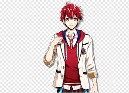Hope this helps =] there's tons more with other hair colors. Game Narrative Education Simulation Mobage School Uniform Anime Guy Black Hair Game Fictional Character Top Png Pngwing