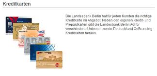 Lbb Berlin Kreditkarte Komplettcheck