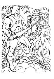 This master of the universe and his battle cat are here to fight by the power of grayskull. He Man Coloring Pages Best Coloring Pages For Kids Cartoon Coloring Pages Coloring Books Coloring Pages