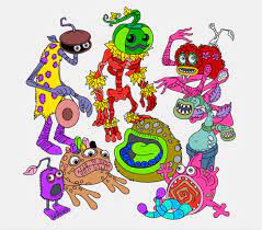 Its back is covered in purple crystals. I Tried Making Making Shiny Monsters Using The Msm Coloring Book App Fandom