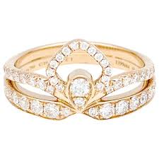 Discover the joséphine aigrette impériale ring platinum, reference : Chaumet Ring Josephine Eclat Floral In Pink Gold Diamants Ref 165863 Joli Closet