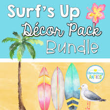 Stickers and bookmarks make great prizes and party favors. Beach Themed Classroom Decor Worksheets Teaching Resources Tpt