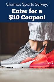 Champs Sports Customer Survey Enter For 10 Coupon Customer Survey Champs Puma Fierce Sneaker
