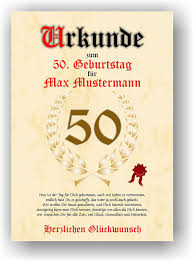 Kostenlose lustige geburtstagssprüche 50 jahre zum geburtstag. Urkunde Zum 50 Geburtstag Gluckwunsch Geschenkurkunde Personalisiertes Geschenk Mit Name Gedicht Und Spruch Karte Prasent Geschenkidee Mann Frau Din A4 Amazon De Kuche Haushalt Wohnen