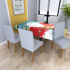 1/2/4/6 pcs stretch solid dining chair cover wedding banquet hotel home decoration seat cover, room, wedding, banquet, party decor. 2020 Christmas Waterproof Tablecloth Chair Set Dining Table Decorations Family Rectangular Party Table Chair Covers Dataglove Com