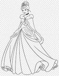 Putri aurora permainan mewarnai natal buku mewarnai tangan kecil. Cinderella Ariel Tiana Princess Aurora Belle Barbie Prinzessin White Monochrome Fashion Illustration Png Pngwing