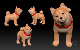 Google Image Result For Https Img1 Cgtrader Com Items 786076 9c050a7dc1 Shiba Inu Stl And Vrml 3d Model Stl Wrl Wrz Png